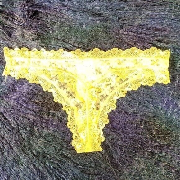 Hers by Herman Seductive Lace Thong Set Sz M - Picture 5 of 10